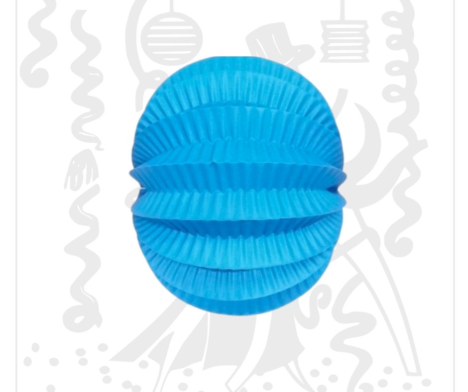 Farolillo Liso Azul 22 Cm Decoración clásica para eventos Ideal para ferias y bodas temáticas