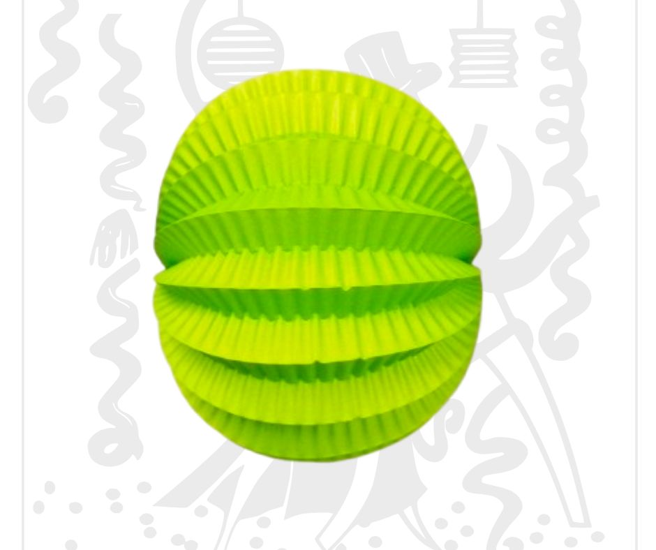 Farolillo Liso Verde 22 Cm Decoración clásica para eventos Ideal para ferias y bodas temáticas