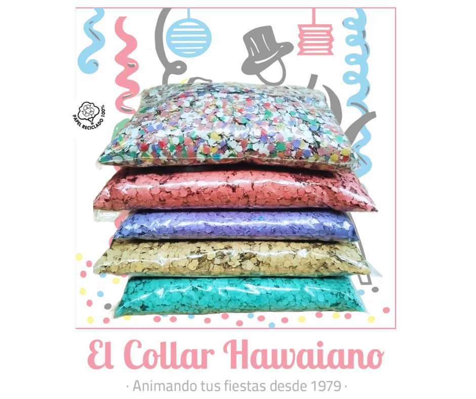 Confeti 1 Kg | Biodegradable | El Collar Hawaiano