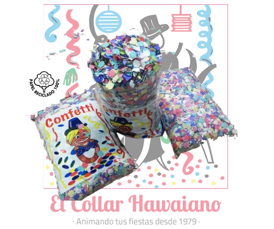 Confetti Fiesta Carnaval 200g Ecológico - Confeti biodegradable para fiestas y eventos sostenibles