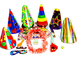 Bolsa de Cotillón Gigante Metalizado - Bolsa Oro, Caja Completa