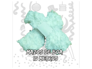 Mazo Boa Papel Seda Blanco 10 Metros- Adornos Fiestas- Elcollarhawaiano S.a