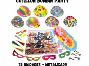 Bolsas de Cotillón Party Metalizado 2024, Bolsa Metalizada de Cotillón BombÃn Adulto , Cotillón BombÃn Party 7 - Piezas echs.a