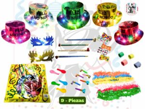 Cotillon Chistera Leds 2024 9-Piezas ElcollarHawaianos.a