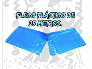 Fleco decorativo de plástico Azul - 25 metros - Ideal para decoración de escenarios y fiestas