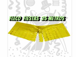 Flecos Plástico Amarillo 25 Mts - elcollarhawaiano s.a