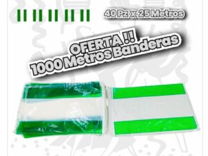 Banderas de Andalucia Plastico Oferta 1000 Metros Decoracion-Festiva-elCollarHawaiano-Decoracion-Festiva-Resistente-ElCollarHawaiano