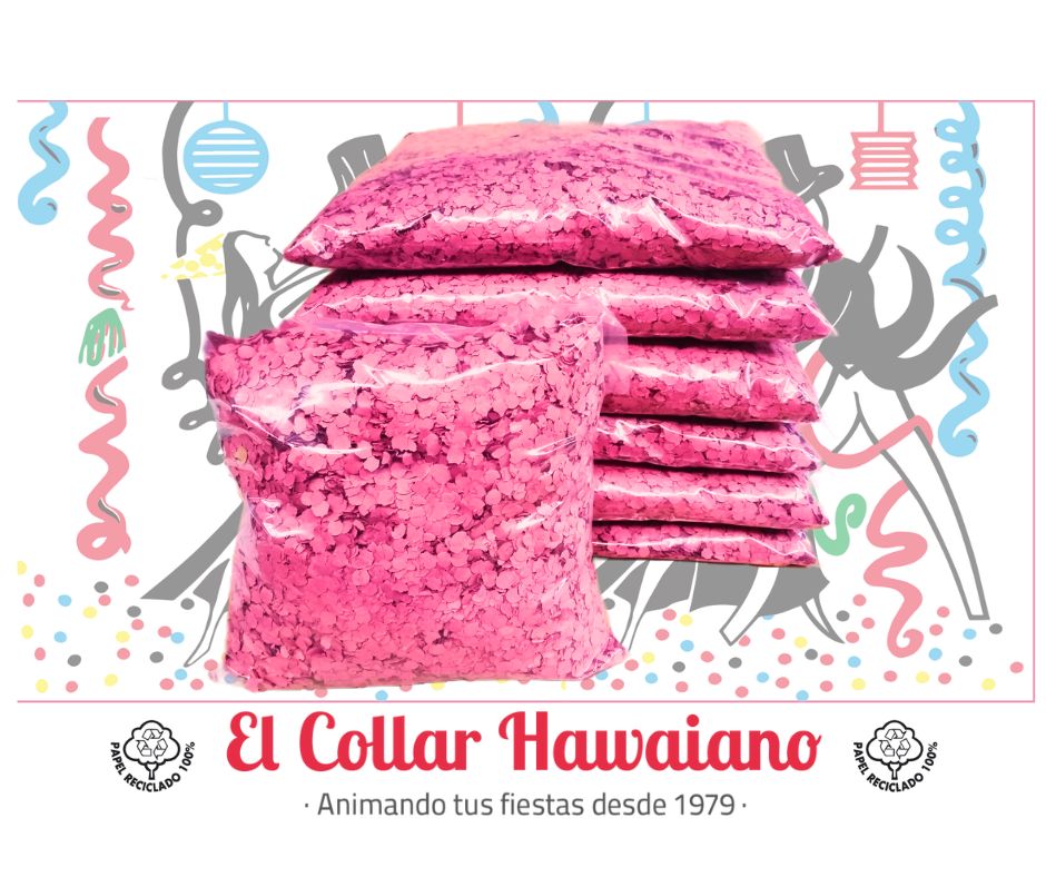 Confetti Fiesta Carnaval 1 Kg - Rojo ElCollarHawaiano s.a