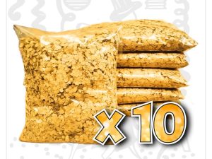 Confeti Amarillo 1 Kg | Biodegradable x 10 | El Collar HawaianoPerfecto para Carnales, Fiestas , Eventos Confeti Blanco para Bodas en Bolsas de 1 Kilo