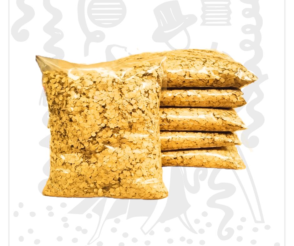 Confeti Amarillo1 Kg | Biodegradable | El Collar Hawaiano