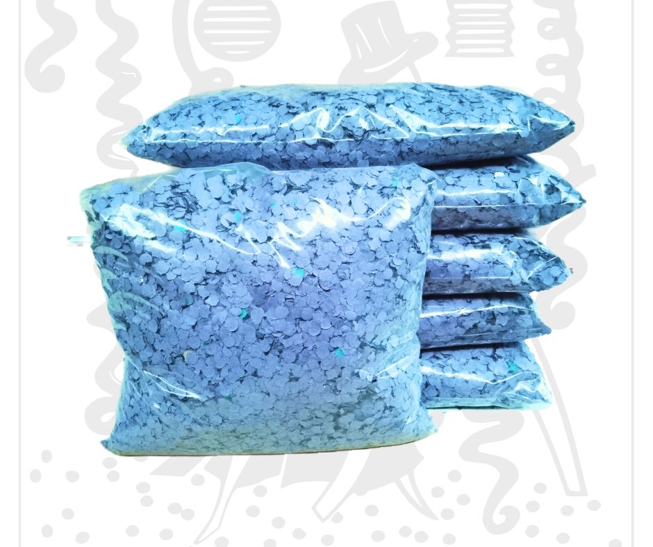 Confeti Azul 1 Kg | Biodegradable | El Collar Hawaiano